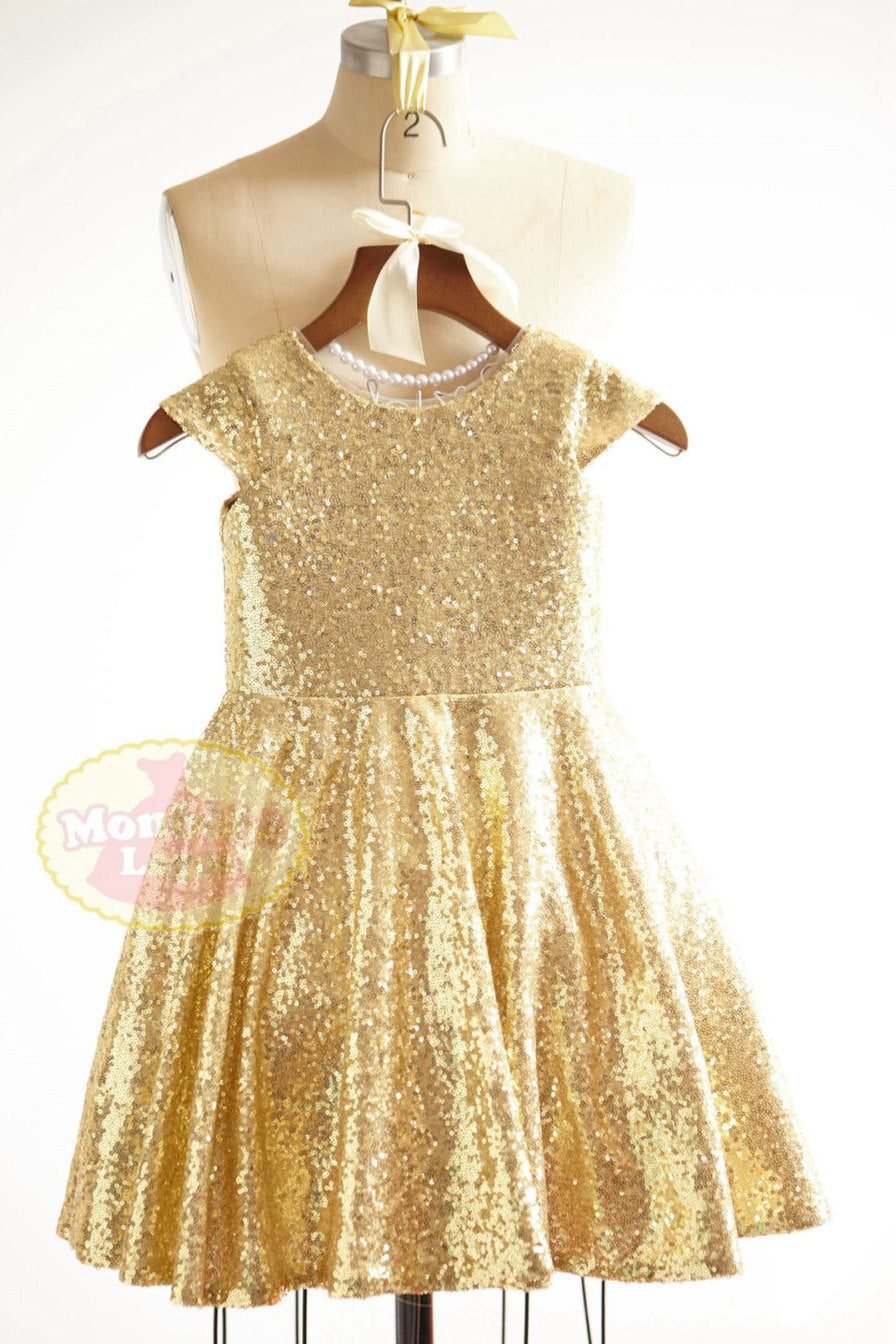 gold sequin sparkle dress